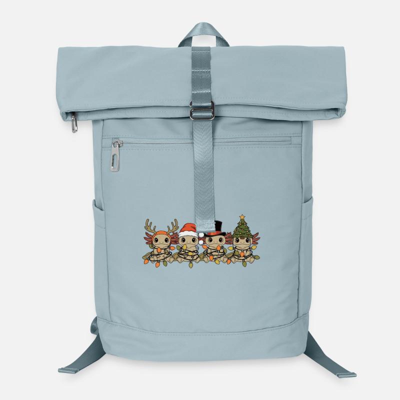 Axolotl Vintage Christmas Lights Gift Laptop Backpack