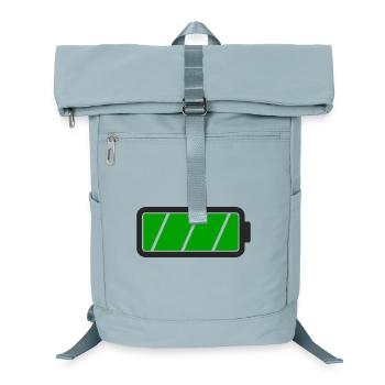 Battery full - Laptop Backpack - ice blue - Front