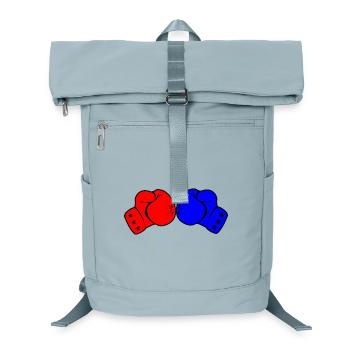 Two boxing gloves red and blue - Laptop Backpack - ice blue - Front