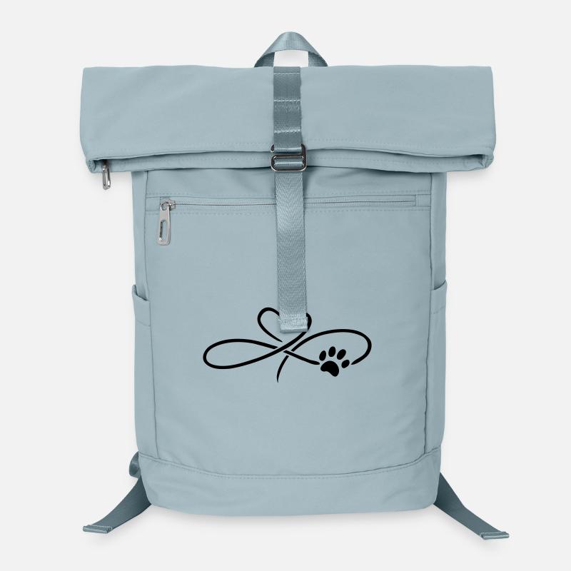 Infinity Heart with Paw Cat Dog Laptop Backpack