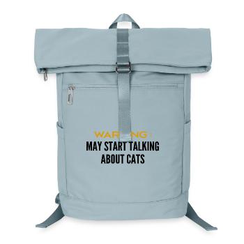 Attention can talk about cats - Laptop Backpack - ice blue - Front