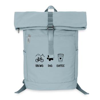 Cyclist Dog Coffee - Laptop Backpack - ice blue - Front