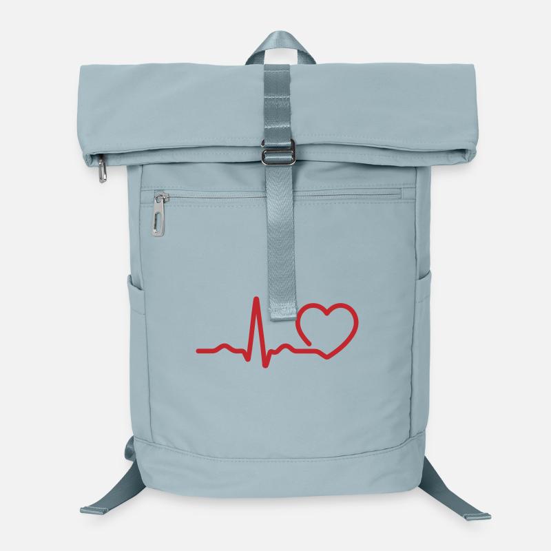 Ecg Pulse Line Laptop Backpack