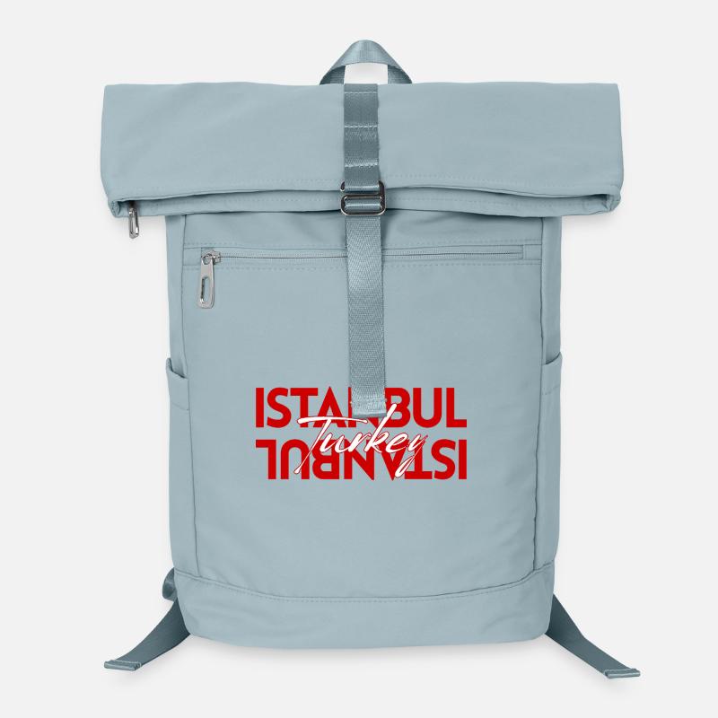 Art typographique en miroir moderne d’Istanbul Turquie Sac à dos ordinateur