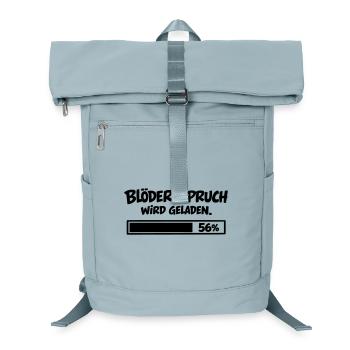 Blöder Spruch wird geladen - Laptop-Rucksack  - Eisblau - Vorne