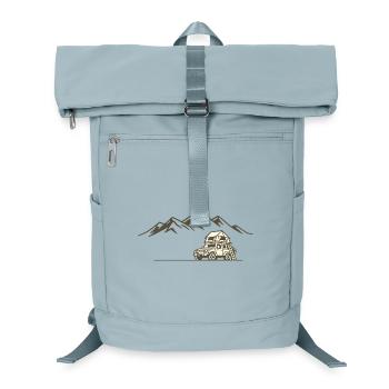 Rooftop tent camping shirt for outdoor adventurers - Laptop Backpack - ice blue - Front
