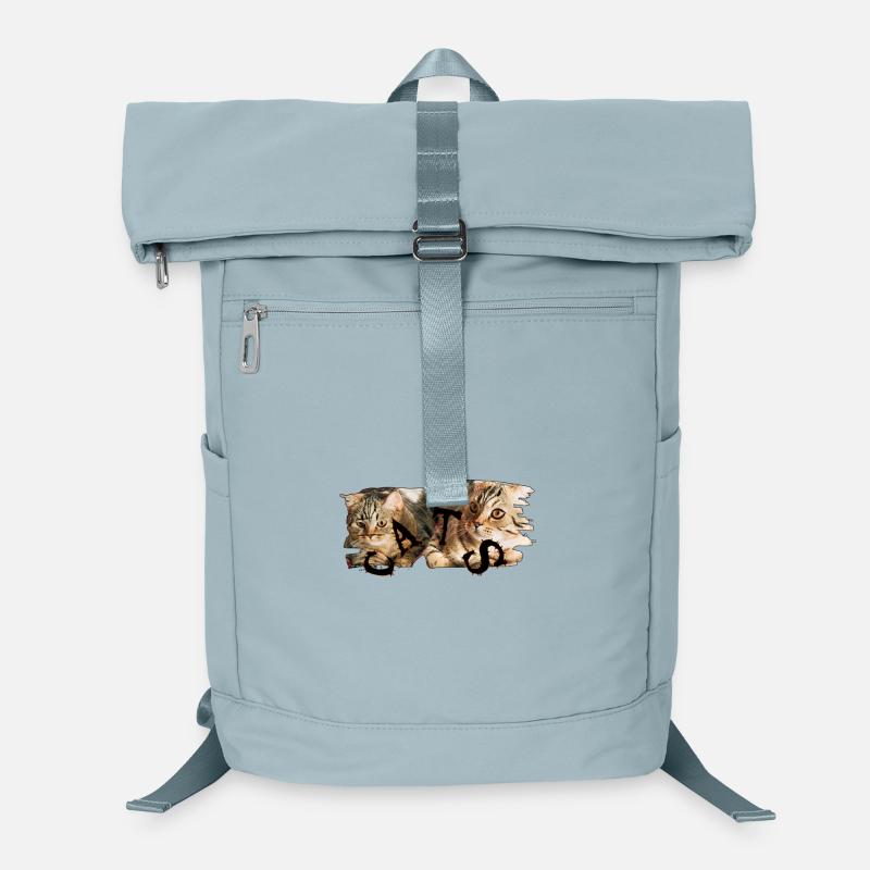 Katzen-Collage: Zerrissene Fellkunst Laptop-Rucksack 