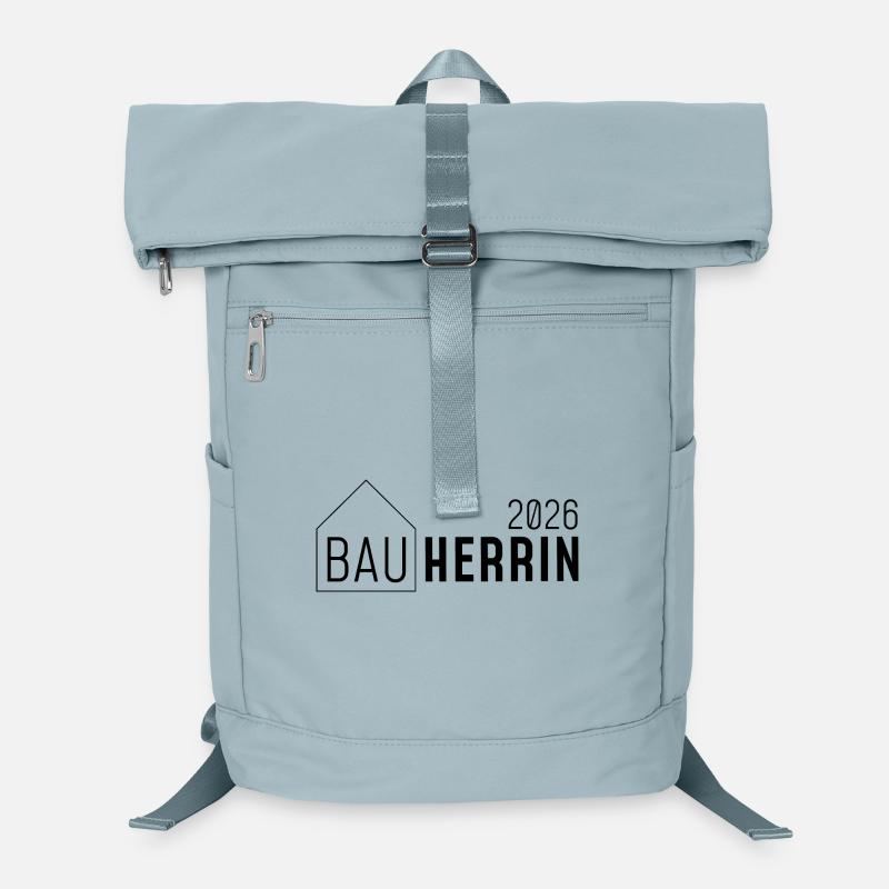 Bauherrin 2026 mit Haus Laptop-Rucksack 