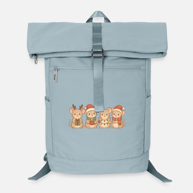 Mäuse Kinder Jungen Mädchen Weihnachtsmäuse Laptop-Rucksack 