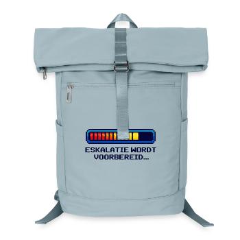 Eskalatie Nerd Shirt – Grappig Geek Design NL - Laptop Backpack - ice blue - Front