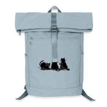 Cats - Laptop Backpack - ice blue - Front