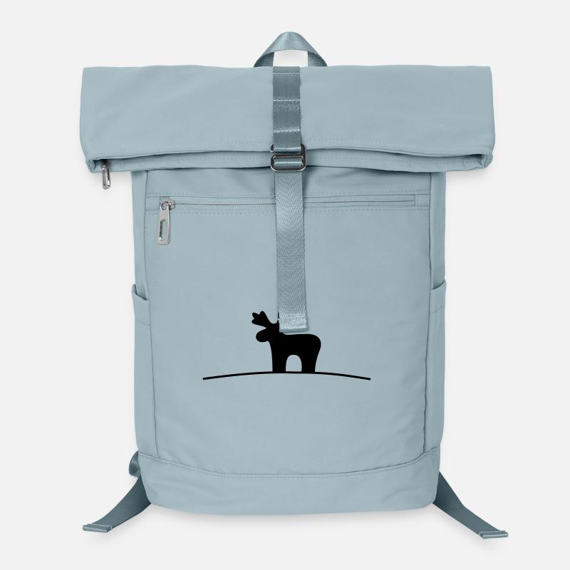Moose silhouette gift idea Christmas Laptop Backpack