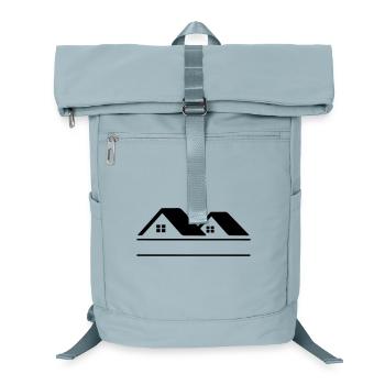 Bannière de texte Maisons - Sac à dos ordinateur - bleu glacier - Devant