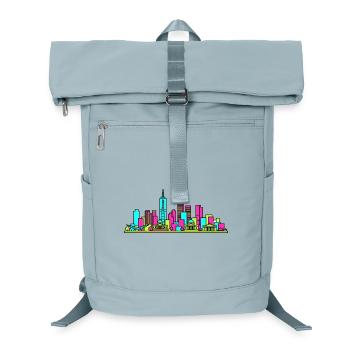 Melbourne City Skyline Flinders Station Art - Laptop Backpack - ice blue - Front