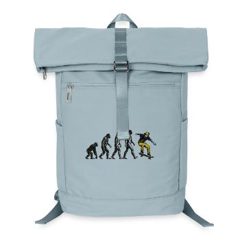 Evolution Skateboarder – Grunge Skate Design - Laptop-Rucksack  - Eisblau - Vorne