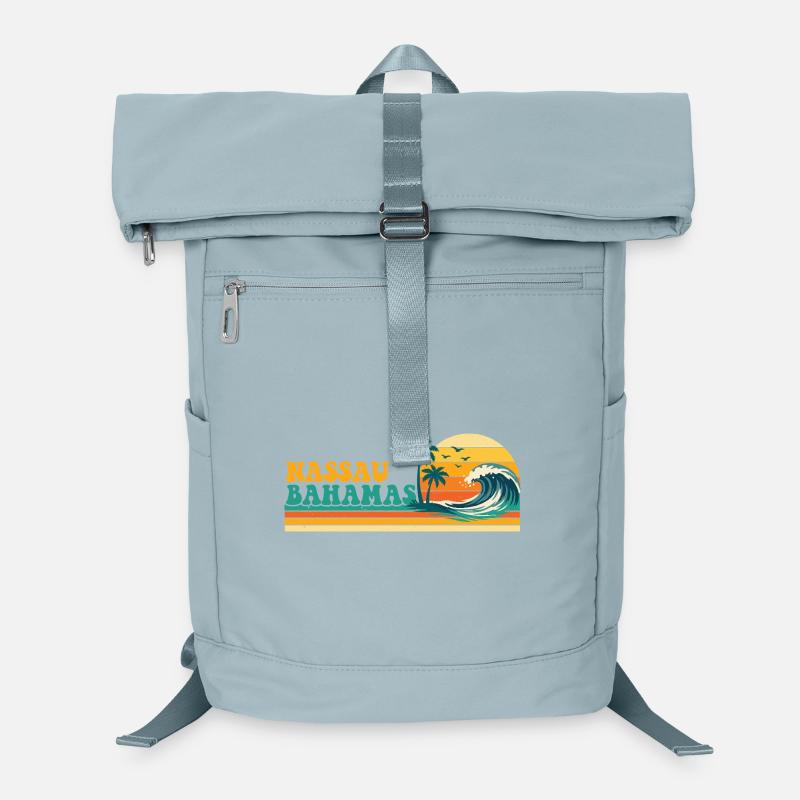 Nassau Bahamas Retro Beach Spring Break Cruise Laptop Backpack