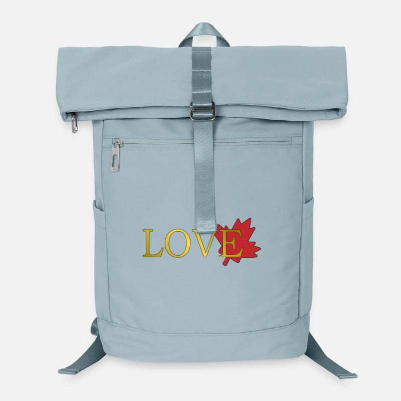Love Maple Leaf of Canada Laptop Backpack