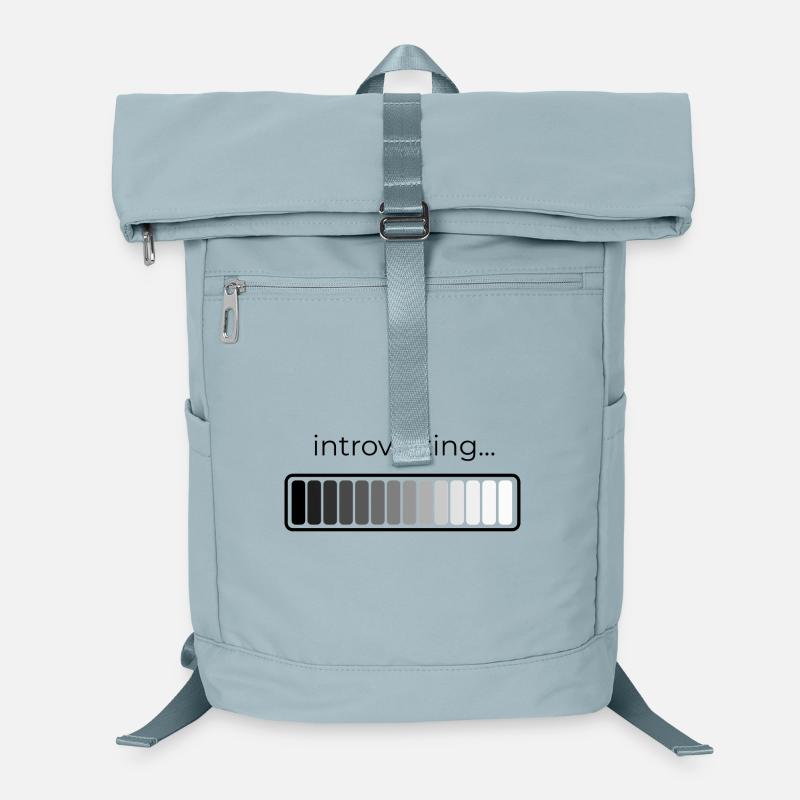 introverting loading - Laptop Backpack - ice blue