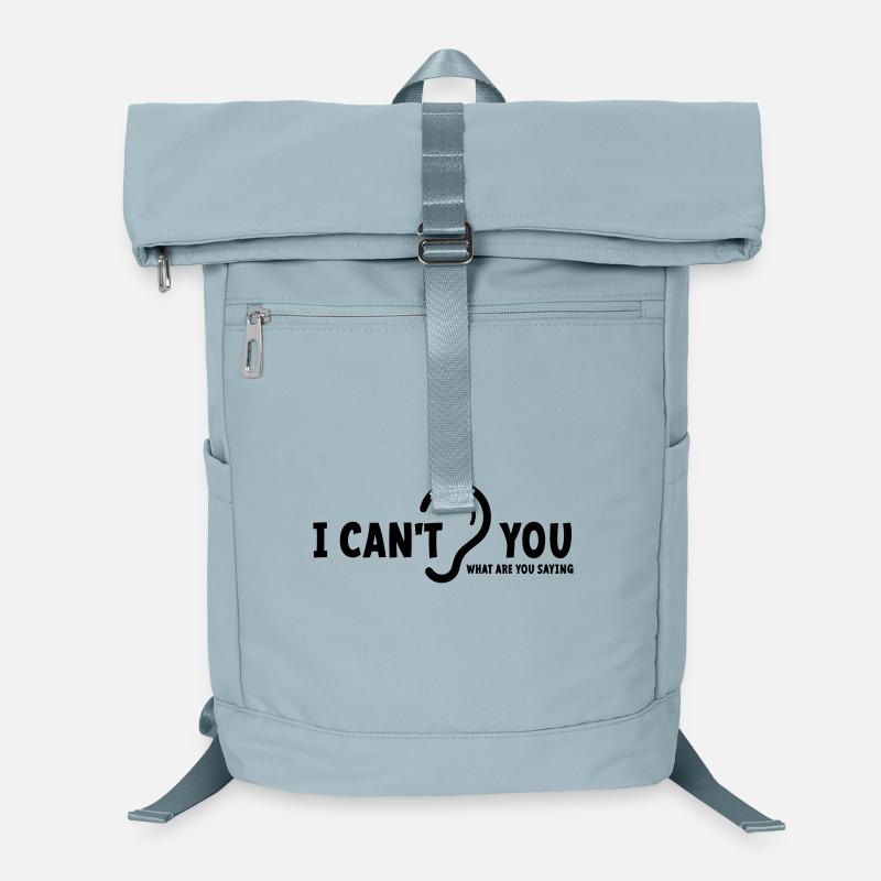 Deaf, hard of hearing, deafness, hearing loss sign Laptop Backpack