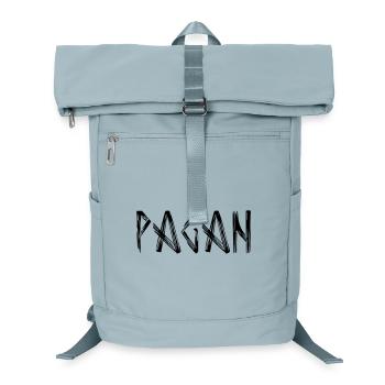 Logo de lettrage païen - Sac à dos ordinateur - bleu glacier - Devant