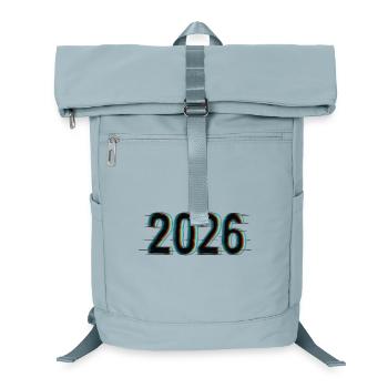 Futuristisches Jahr 2026 Design mit Neon-Effekt - Laptop-Rucksack  - Eisblau - Vorne