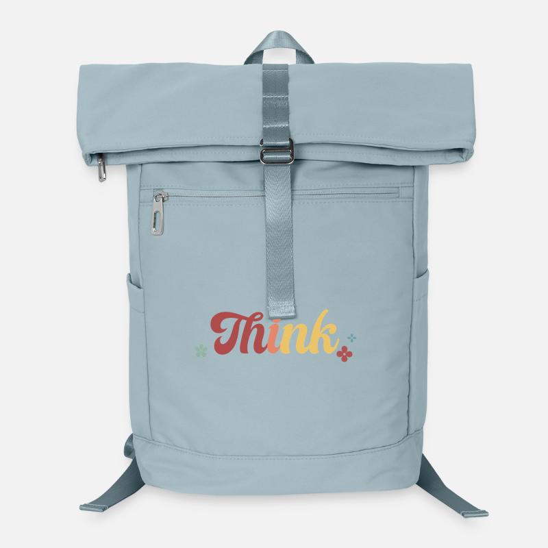 Think Floral Retro Gradient Laptop Backpack