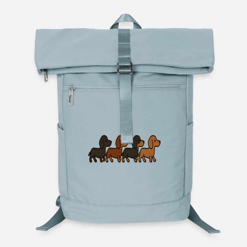 Hundewachstumsmuster Welpe zu Erwachsenen-Illustration Laptop-Rucksack 