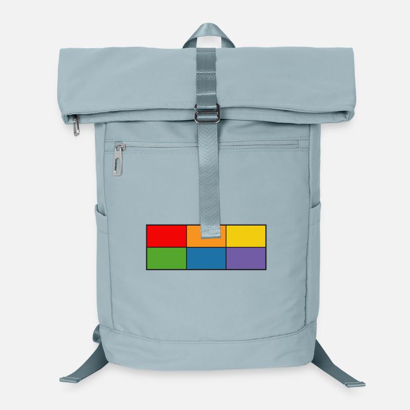 LGBT_Regenbogen_Farbblock-Raster  Laptop-Rucksack 