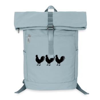 Silhouette du coq - Sac à dos ordinateur - bleu glacier - Devant