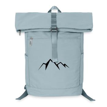 Skiers in mountain scenery - Laptop Backpack - ice blue - Front