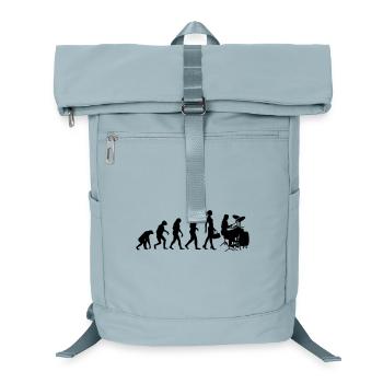 Evolution Schlagzeugerin Percussion Drummer - Laptop-Rucksack  - Eisblau - Vorne