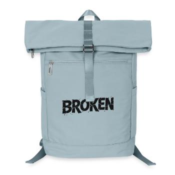 Broken Typo Graffiti - Laptop Backpack - ice blue - Front