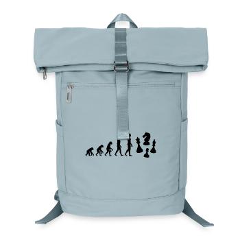 EVOLUTION: BORN TO CHESS! SCHACH FANS & PASSION - Laptop-Rucksack  - Eisblau - Vorne