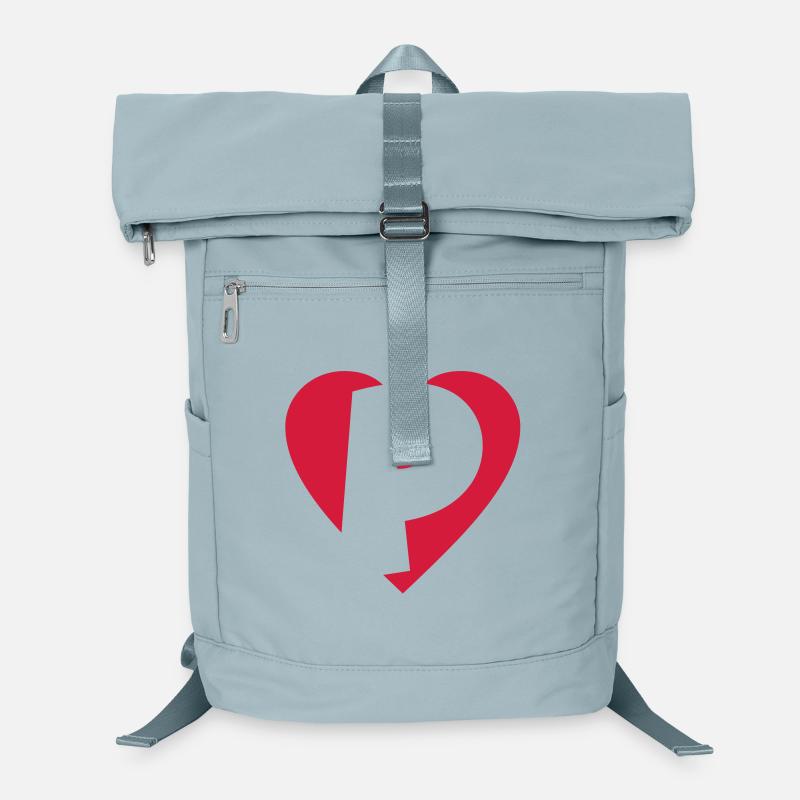 Cœur P - J'aime P Sac à dos ordinateur