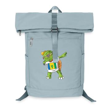 St. Vincent and the Grenadines Dabbing turtle - Laptop Backpack - ice blue - Front