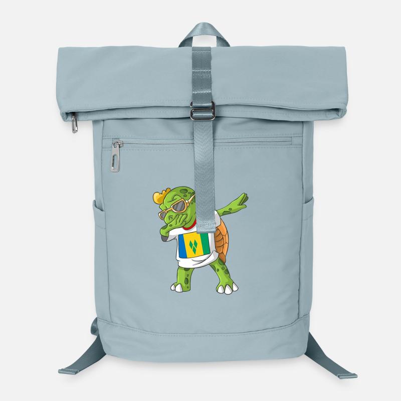 St. Vincent and the Grenadines Dabbing turtle Laptop Backpack