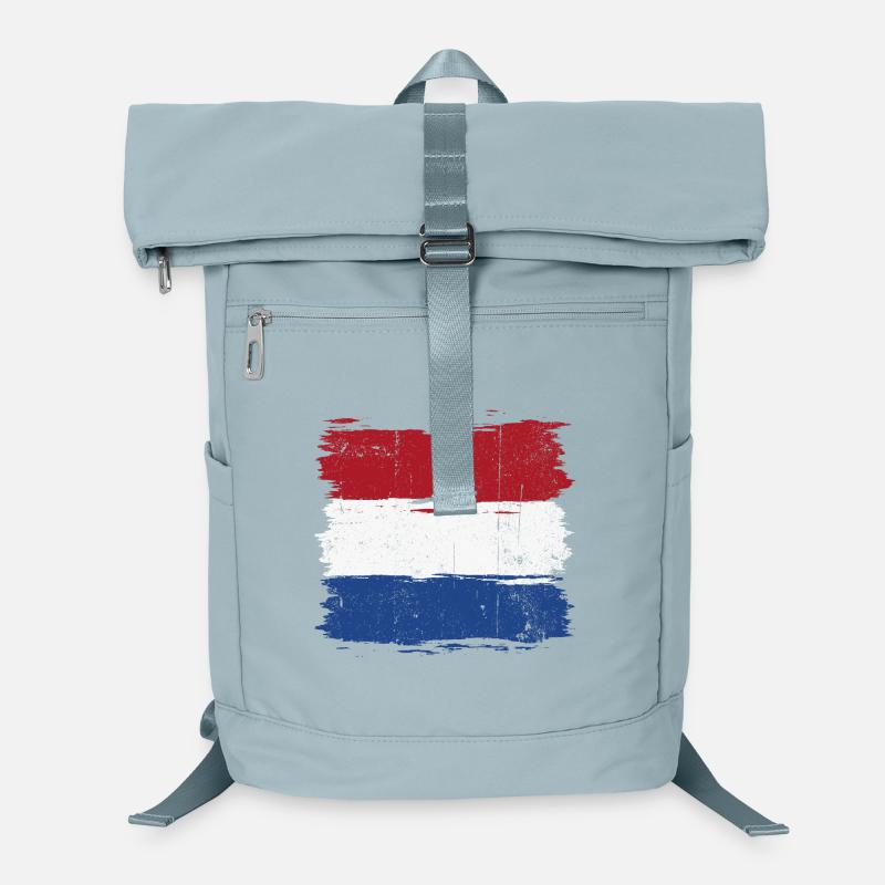 Coup de pinceau Drapeau néerlandais Sac à dos ordinateur