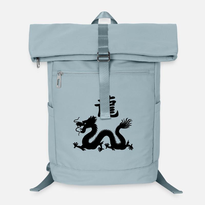 Chinesisches Schriftzeichen Drache mit Drachenbild Laptop-Rucksack 