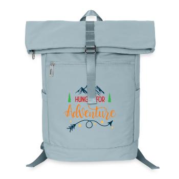 Hungrig nach Abenteuern - Laptop-Rucksack  - Eisblau - Vorne
