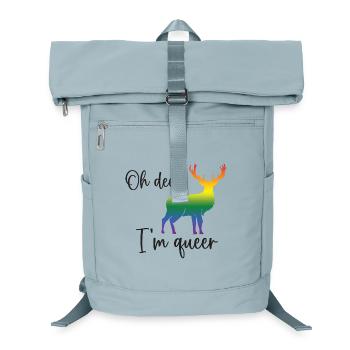 Pride Month LGBTQ - Oh Deer I'm Queer! - Laptop Backpack - ice blue - Front