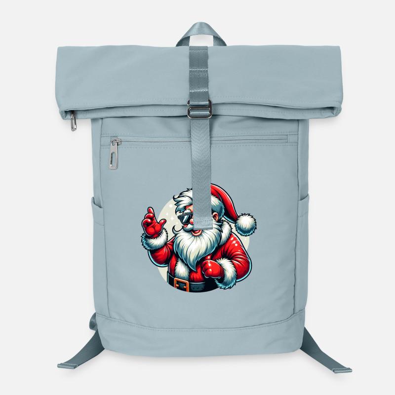 Weihnachtsmann mit Sonnenbrille Xmas Kostüm Laptop-Rucksack 