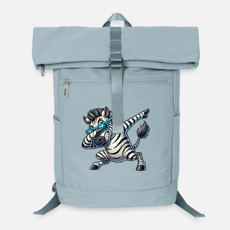 Cool zebra doing the dab dance Laptop Backpack