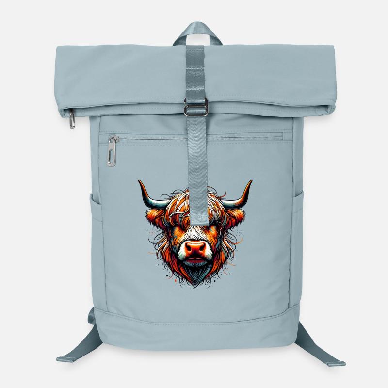Scottish Highland Cow Laptop Backpack