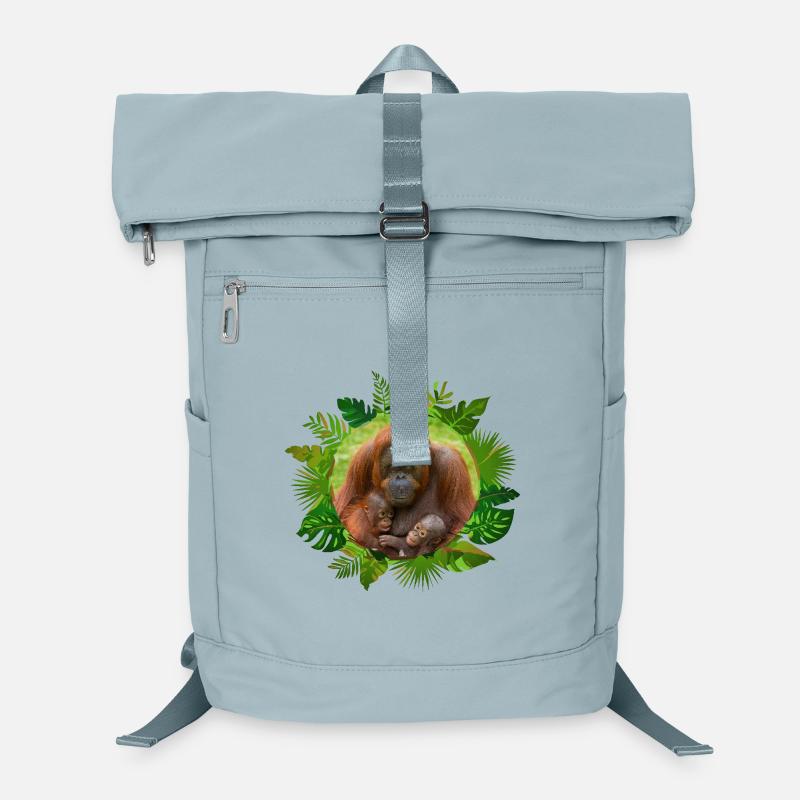 Orangutan Family Bond Laptop Backpack