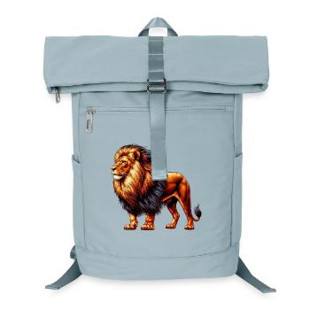 Lion - Laptop Backpack - ice blue - Front
