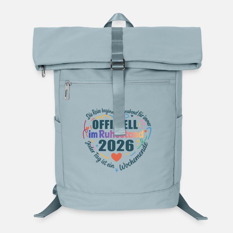 Offiziell im Ruhestand 2026 Herzdesign Laptop-Rucksack 