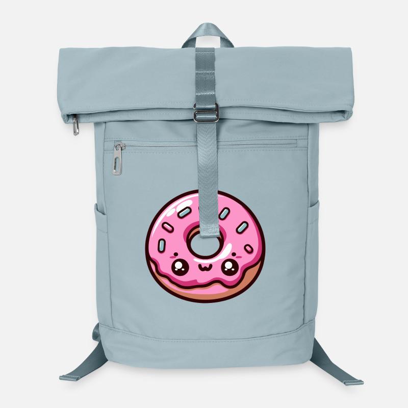 Donut kawaii rose pastel Sac à dos ordinateur
