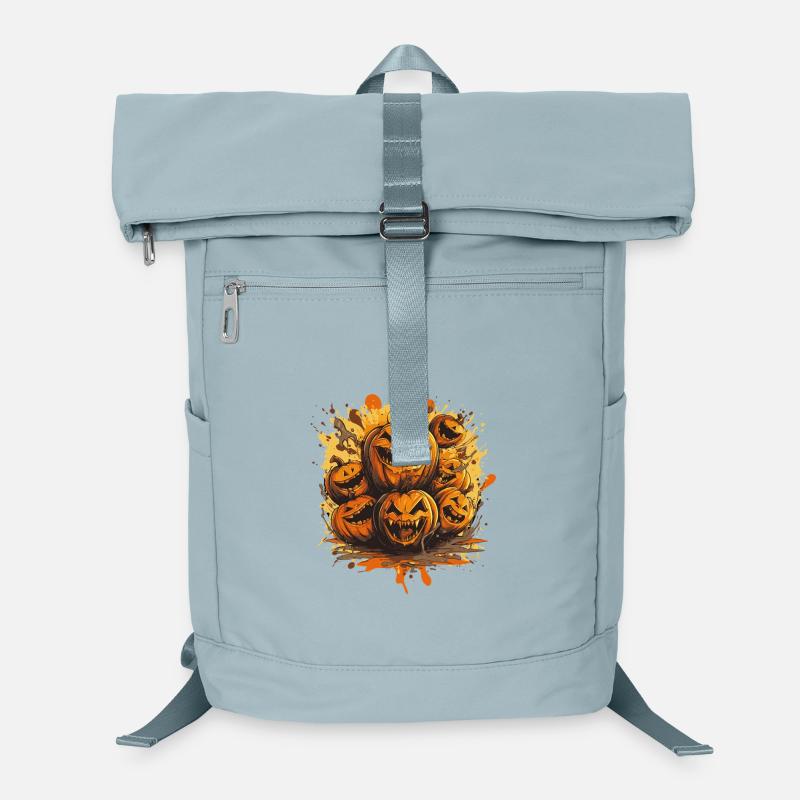 Laughing Pumpkins Halloween Composition Laptop Backpack