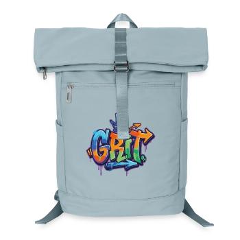 Grit Graffiti Motivation - Laptop-Rucksack  - Eisblau - Vorne