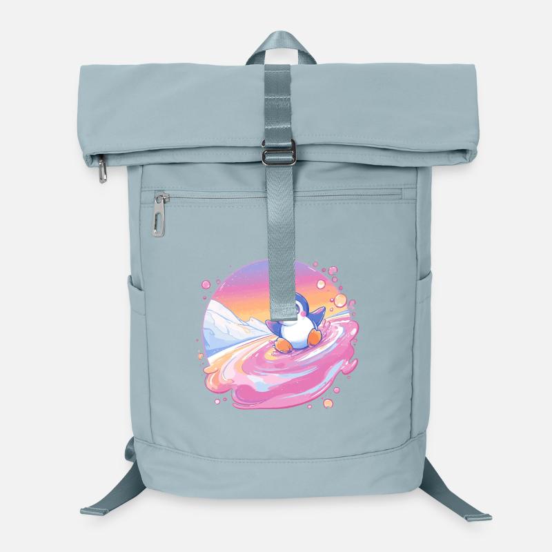 Pastell-Pinguin Spritz Laptop-Rucksack 